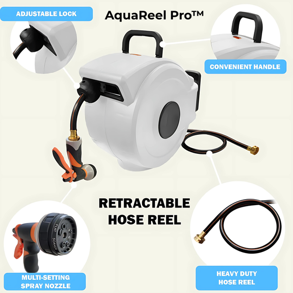 Easy Retract Garden Hose Reel